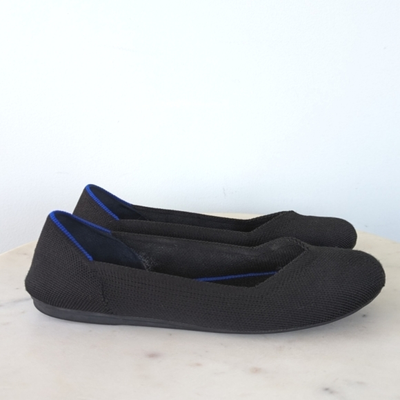 Rothy's Classic Black Round Toe Knit Flats - Picture 5 of 11
